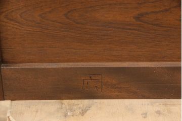 中古　美品　松本民芸家具　シックな佇まいが魅力の引き出し付きワードローブ(洋服タンス、衣装箪笥)(定価約42万円)(R-053451)
