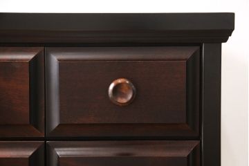 中古　民芸家具　蝦夷民芸　隙間収納にもおすすめの縦型チェスト(引き出し)(R-053452)