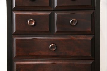 中古　民芸家具　蝦夷民芸　隙間収納にもおすすめの縦型チェスト(引き出し)(R-053452)