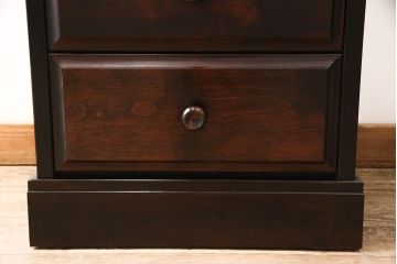 中古　民芸家具　蝦夷民芸　隙間収納にもおすすめの縦型チェスト(引き出し)(R-053452)