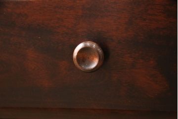 中古　民芸家具　蝦夷民芸　隙間収納にもおすすめの縦型チェスト(引き出し)(R-053452)