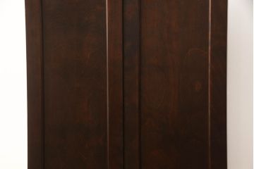 中古　北海道民芸家具　幅広いテイストに馴染むシンプルなデザインのミラー(三面鏡、姿見)(R-053456)
