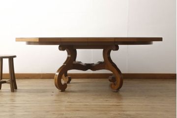中古　DREXEL HERITAGE(ドレクセルヘリテイジ)　ESPERANTO(エスペラント)　エクステンションテーブル(センターテーブル、ダイニングテーブル、ドローリーフテーブル)(定価約70万円)(R-053457)