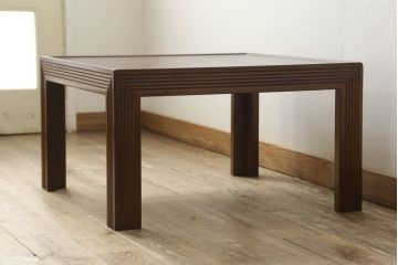 中古　美品　松本民芸家具　絶版品!　上品な意匠が趣溢れるG型座卓(ローテーブル、センターテーブル)(R-053464)