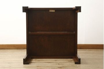 中古　美品　松本民芸家具　絶版品!　上品な意匠が趣溢れるG型座卓(ローテーブル、センターテーブル)(R-053464)