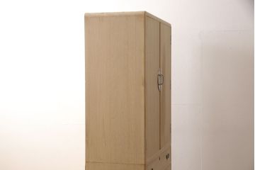 中古　最高級　伝統工芸士　田澤謙介作　華やかな意匠金具が雅やかな加茂桐箪笥(大丸、桐たんす、着物箪笥、衣装タンス、和タンス)(定価約180万円)(R-053472)