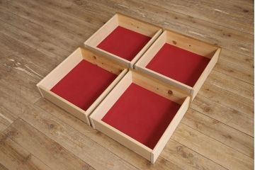 中古　美品　コスガ(KOSUGA FURNITURE)  プロヴァンスシリーズ　パイン材が温かい雰囲気を醸し出すカップボード(食器棚、収納棚、キャビネット)(R-053475)