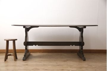 イギリスビンテージ　ERCOL(アーコール)　カントリースタイルにおすすめのダイニングテーブル(食卓、ヴィンテージ)(R-053477)