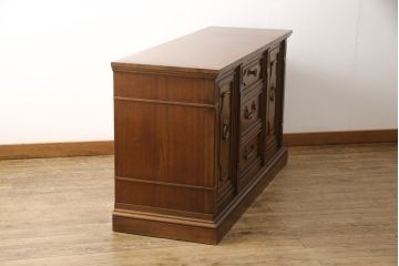 中古　美品　DREXEL HERITAGE(ドレクセルヘリテイジ)　FRANCESCA(フランチェスカ)シリーズ　高級感のある佇まいのサイドボード(クレデンザ、クリデンザ、収納棚、キャビネット、サイドキャビネット)(R-053478)