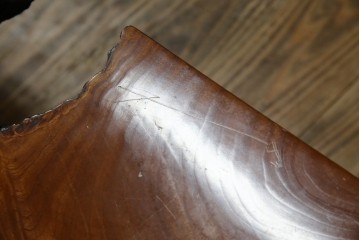 中古　美品　総漆塗り　手造り工芸家具　2wayで衝立にも!　上質な造りが魅力的なテーブル(パーテーション)　定価約80万円相当　(R-053489)