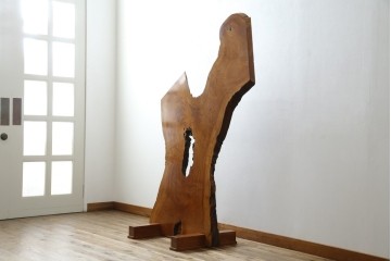 中古　美品　総漆塗り　手造り工芸家具　2wayで衝立にも!　上質な造りが魅力的なテーブル(パーテーション)　定価約80万円相当　(R-053489)