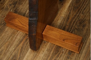 中古　美品　総漆塗り　手造り工芸家具　2wayで衝立にも!　上質な造りが魅力的なテーブル(パーテーション)　定価約80万円相当　(R-053489)