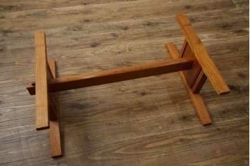 中古　美品　総漆塗り　手造り工芸家具　2wayで衝立にも!　上質な造りが魅力的なテーブル(パーテーション)　定価約80万円相当　(R-053489)