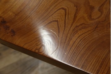 中古　美品　総漆塗り　手造り工芸家具　2wayで衝立にも!　上質な造りが魅力的なテーブル(パーテーション)　定価約80万円相当　(R-053489)