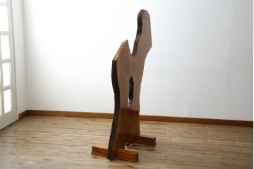 中古　美品　総漆塗り　手造り工芸家具　2wayで衝立にも!　上質な造りが魅力的なテーブル(パーテーション)　定価約80万円相当　(R-053489)