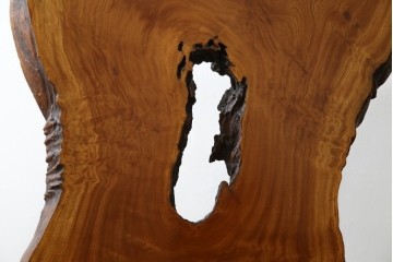 中古　美品　総漆塗り　手造り工芸家具　2wayで衝立にも!　上質な造りが魅力的なテーブル(パーテーション)　定価約80万円相当　(R-053489)