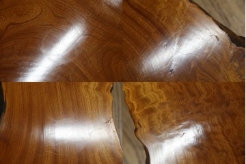 中古　美品　総漆塗り　手造り工芸家具　2wayで衝立にも!　上質な造りが魅力的なテーブル(パーテーション)　定価約80万円相当　(R-053489)