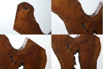 中古　美品　総漆塗り　手造り工芸家具　2wayで衝立にも!　上質な造りが魅力的なテーブル(パーテーション)　定価約80万円相当　(R-053489)