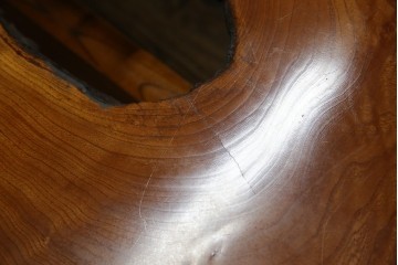 中古　美品　総漆塗り　手造り工芸家具　2wayで衝立にも!　上質な造りが魅力的なテーブル(パーテーション)　定価約80万円相当　(R-053489)