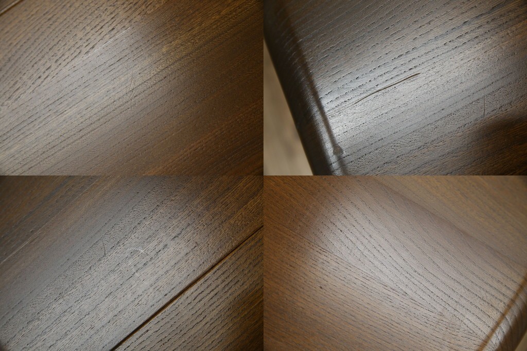 イギリスビンテージ　美品　ERCOL(アーコール)　ニレ材　クラシカルな雰囲気漂うドローリーフテーブル　(R-053490)