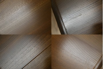 イギリスビンテージ　美品　ERCOL(アーコール)　ニレ材　クラシカルな雰囲気漂うドローリーフテーブル　(R-053490)