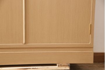 中古　美品　吉沢昭次作　小振りなサイズで使いやすい加茂総桐箪笥(胴厚)(洋服タンス、桐たんす、ワードローブ、衣装箪笥)(R-053494)