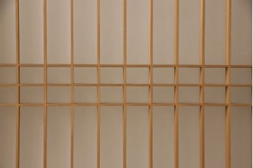 アンティーク建具　昭和中期　上品な佇まいが魅力の書院戸4枚セット(ガラス戸、ガラス窓、引き戸)(R-053496)