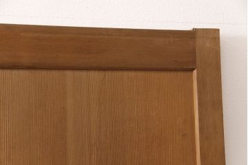 和製アンティーク　柾目が美しく上品な板戸4枚セット(帯戸、引き戸、建具)(R-053499)