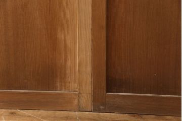 和製アンティーク　柾目が美しく上品な板戸4枚セット(帯戸、引き戸、建具)(R-053499)