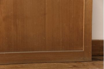 和製アンティーク　柾目が美しく上品な板戸4枚セット(帯戸、引き戸、建具)(R-053499)