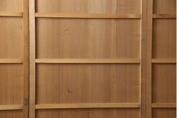 和製アンティーク　柾目が美しく上品な板戸4枚セット(帯戸、引き戸、建具)(R-053499)