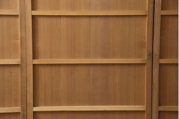 和製アンティーク　柾目が美しく上品な板戸4枚セット(帯戸、引き戸、建具)(R-053499)