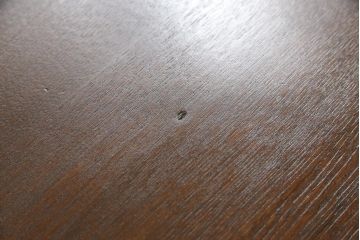 和製アンティーク　栓材　シンプルなデザインが魅力的な丸型ちゃぶ台(ローテーブル、センターテーブル、ラウンドテーブル)(R-053503)