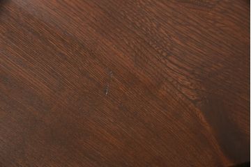 和製アンティーク　栓材　シンプルなデザインが魅力的な丸型ちゃぶ台(ローテーブル、センターテーブル、ラウンドテーブル)(R-053504)