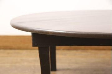 和製アンティーク　栓材　シンプルなデザインが魅力的な丸型ちゃぶ台(ローテーブル、センターテーブル、ラウンドテーブル)(R-053504)