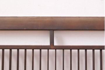 和製アンティーク　格子デザインがモダンな雰囲気を漂わせる欄間2枚セット(明り取り、明かり取り)(R-053508)