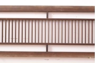 和製アンティーク　格子デザインがモダンな雰囲気を漂わせる欄間2枚セット(明り取り、明かり取り)(R-053508)