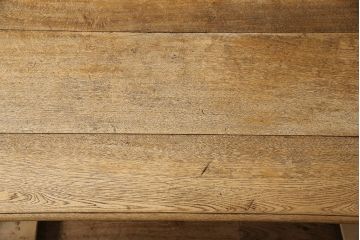 和製アンティーク 希少! 大正ロマン ナラ材 希少なデザインが魅力的なダイニングテーブル(作業台、食卓)(R-053514)