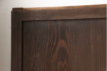 和製アンティーク　長い歳月を経た風合いが趣溢れる格子帯戸4枚セット(板戸、引き戸、建具)(R-053515)