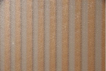 アンティーク建具　昭和中期　腰板ケヤキ材　欅の杢目と黄味がかった明るい色合いが魅力の裏ガラス入り格子戸2枚セット(引き戸、帯ガラス戸)(R-053519)