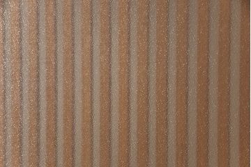 アンティーク建具　昭和中期　腰板ケヤキ材　すりガラスの風情あるデザインと明るい色合いの格子が魅力的な裏ガラス入り格子戸4枚セット(引き戸、帯ガラス戸)(R-053520)