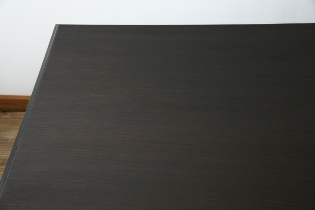 和製ビンテージ　神戸洋家具　永田良介商店　凝ったデザインがお部屋の雰囲気を高める両袖デスク　(R-053524)