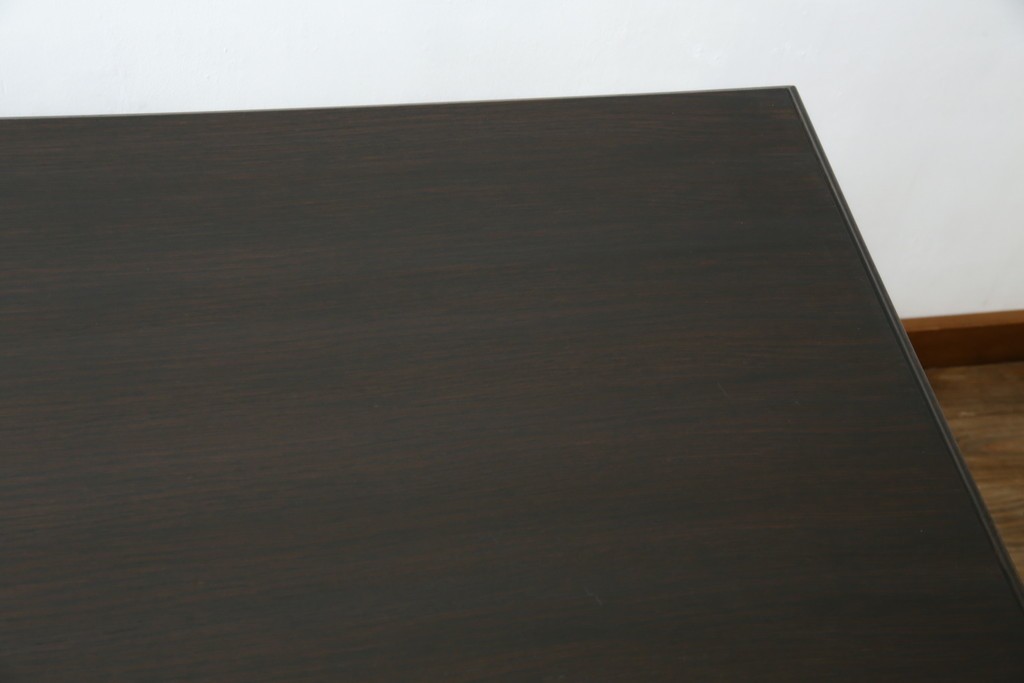 和製ビンテージ　神戸洋家具　永田良介商店　凝ったデザインがお部屋の雰囲気を高める両袖デスク　(R-053524)