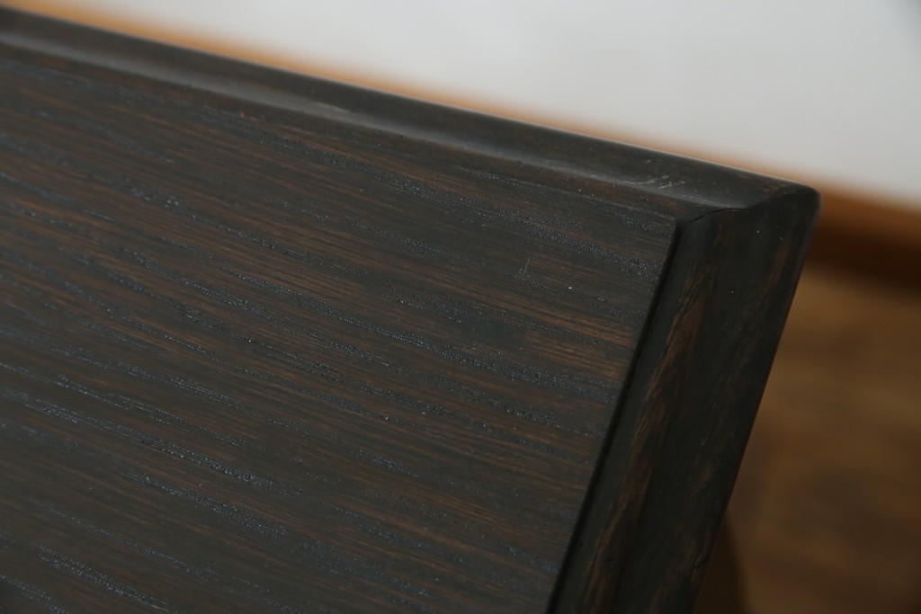 和製ビンテージ　神戸洋家具　永田良介商店　凝ったデザインがお部屋の雰囲気を高める両袖デスク　(R-053524)