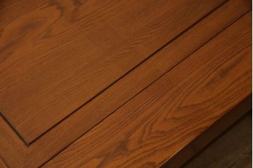 中古　ニレ材(楡材)　団らんのひと時におすすめな大振りの囲炉裏(長火鉢、座卓、ローテーブル)(R-053526)
