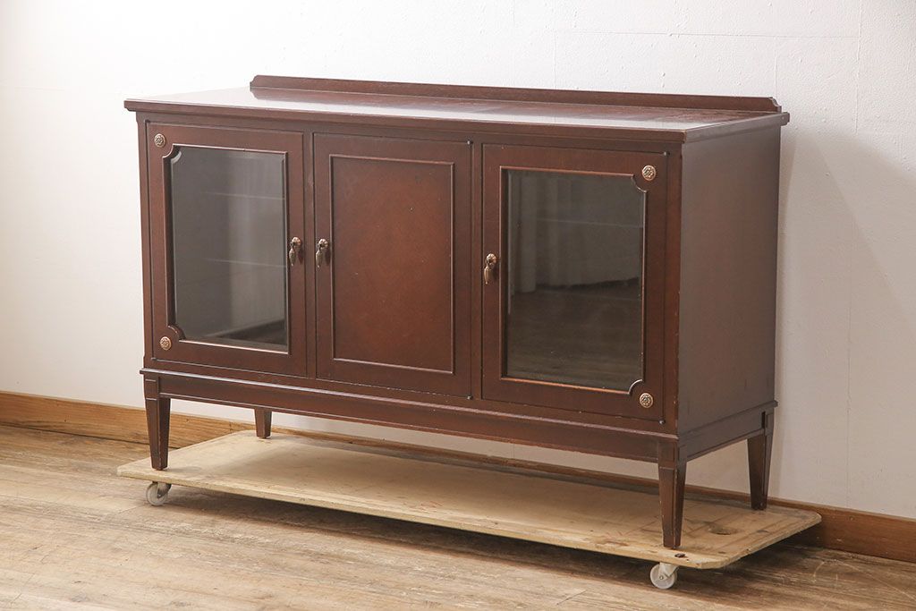 中古　美品　メープル不二屋　品の良さが高級感を高めるサイドボード(収納棚、戸棚、キャビネット)(定価約38万円)(R-053527)