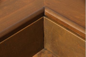 中古　民芸家具　カバ材(樺材)　団らんのひとときにおすすめ!和の趣溢れる囲炉裏テーブル(ダイニングテーブル、木製火鉢)(R-053532)