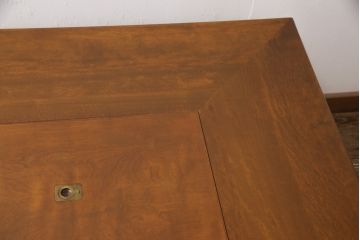 中古　民芸家具　カバ材(樺材)　団らんのひとときにおすすめ!和の趣溢れる囲炉裏テーブル(ダイニングテーブル、木製火鉢)(R-053532)