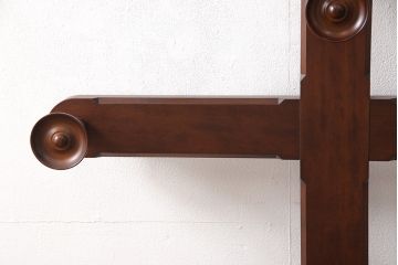 中古　民芸家具　ツリーのような見た目がかわいらしいカサ立てハンガー(松本民芸家具)(傘立て、スタンド、帽子掛け、店舗什器)(R-053538)