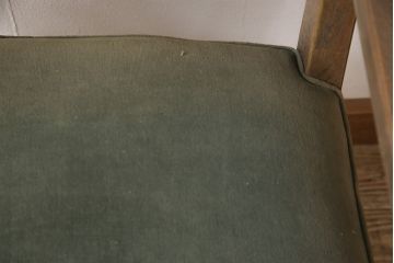 和製ビンテージ　神戸洋家具　永田良介商店　オーク材　ノスタルジックな雰囲気を醸し出す回転椅子(ドクターチェア、回転チェア、イス、アームチェア、ヴィンテージ)(R-053545)